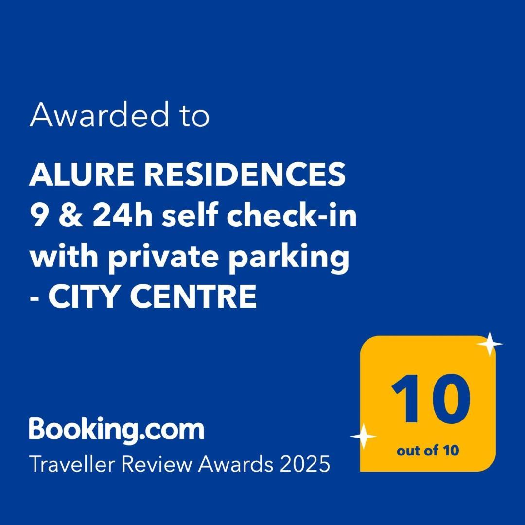 Alure Residences 9 & 24H Self Check-In, Private Parking In Front Of The Apartment Building Included, New Building, Terrace, The Apartment Building Has Its Own Park With A Lake And Outdoor Fitness, Children'S Playground, City Center บันสกาบิสตรีตซา ภายนอก รูปภาพ